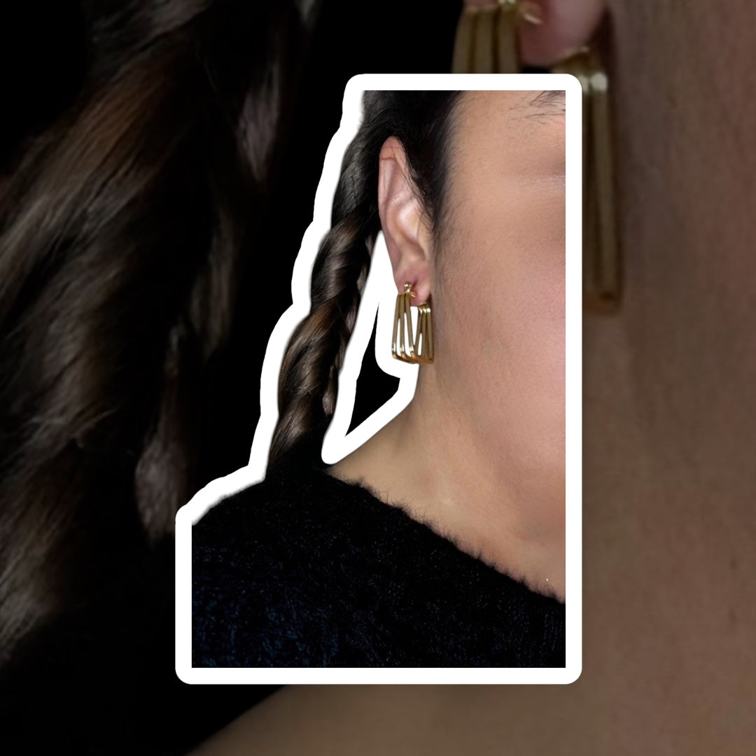 Square Harmony Hoops