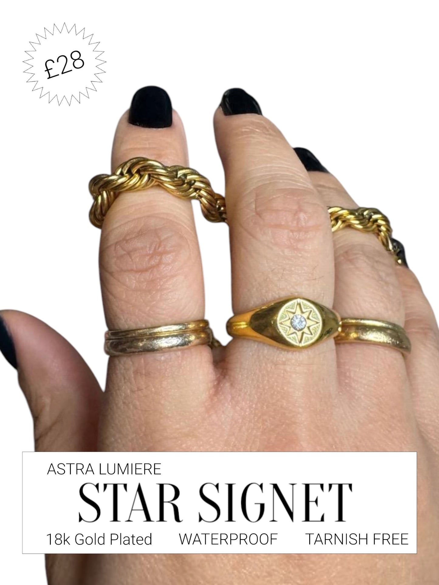 Star Signet Ring
