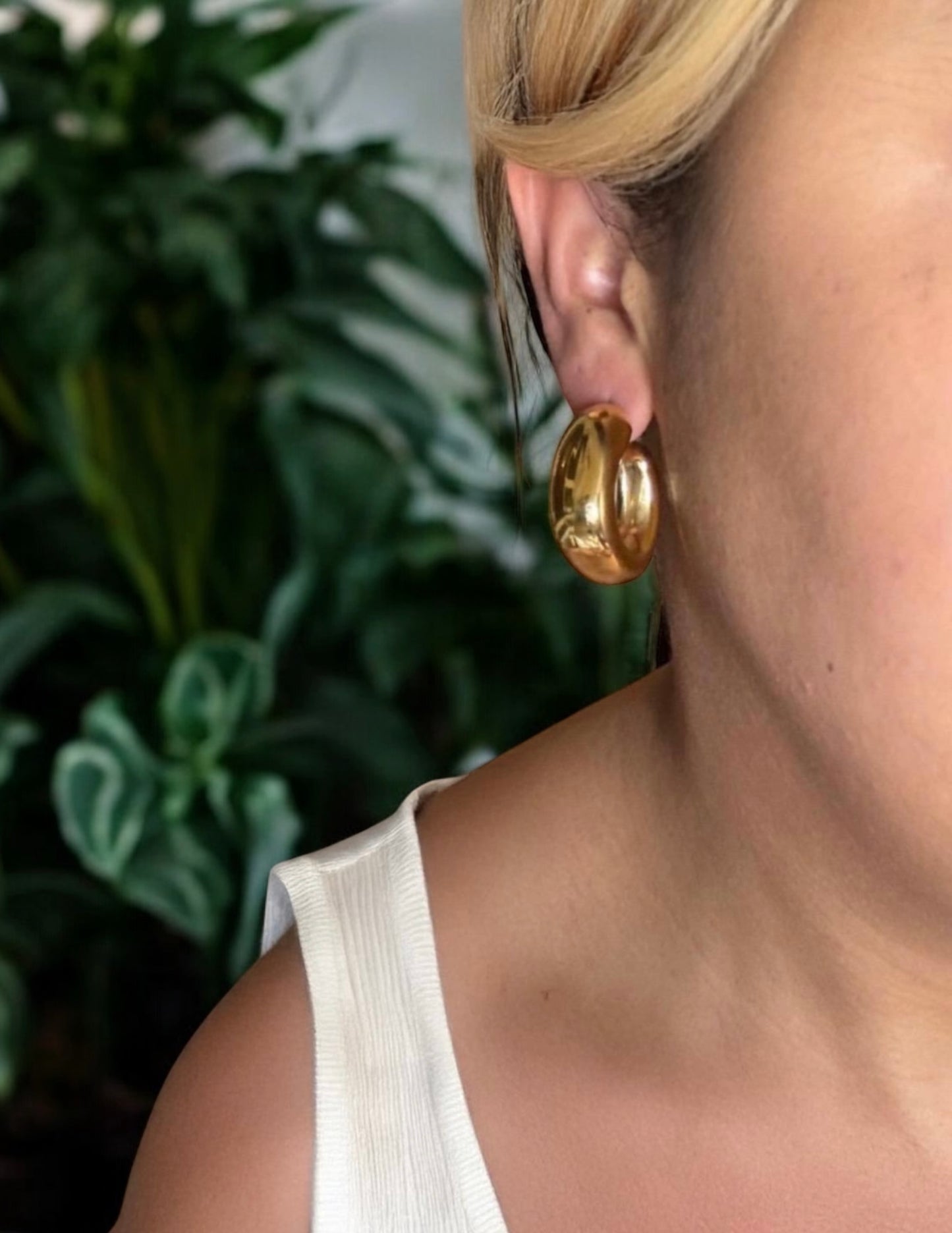 Chunky Crescent Hoops