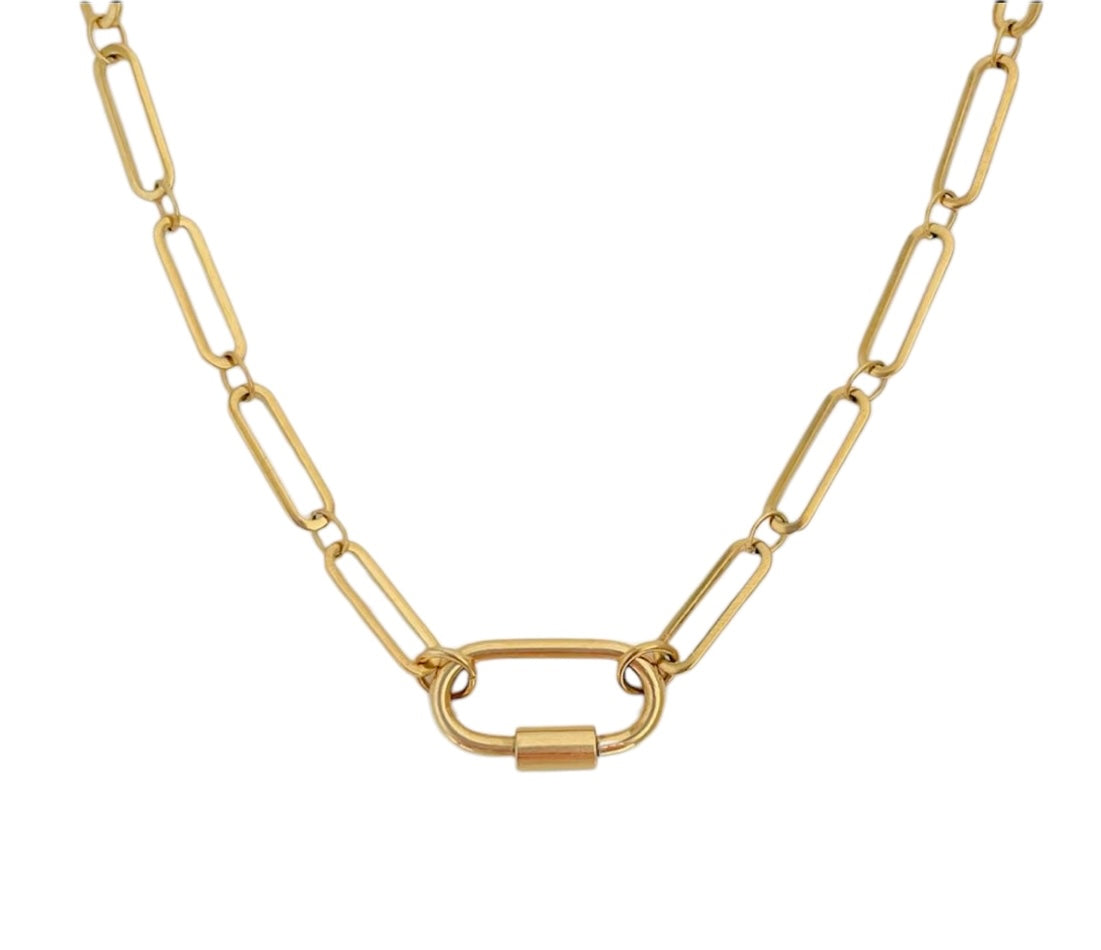 The Oval Link Clasp Chain