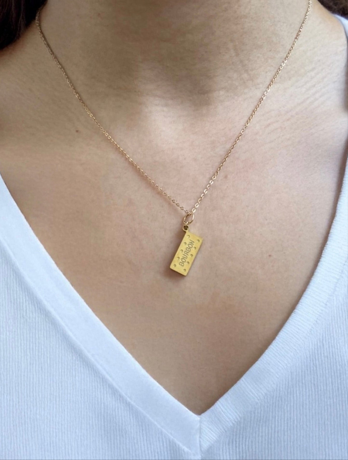 Bourbon Biscuit Pendant