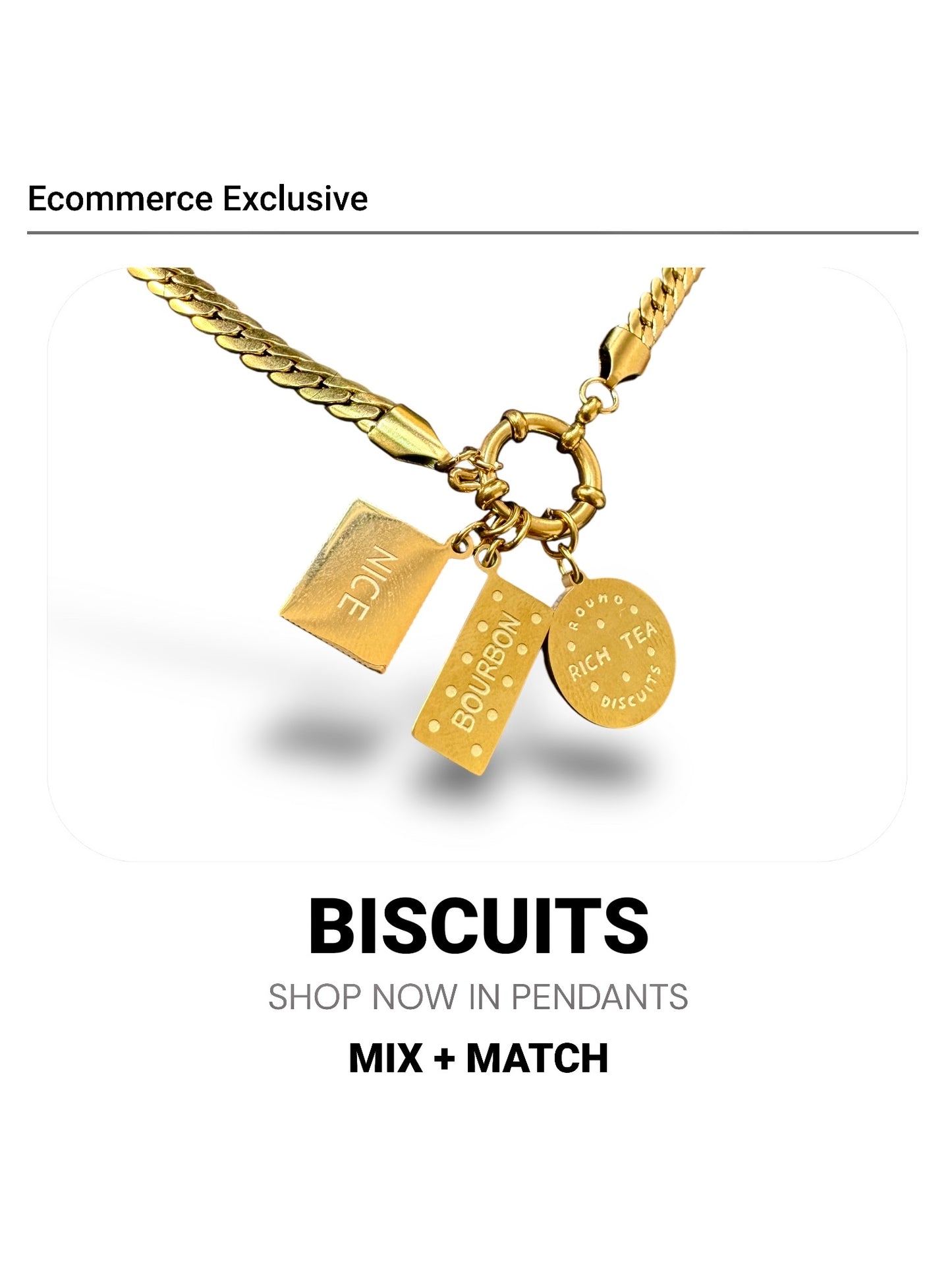 Rich Tea Biscuit Pendant
