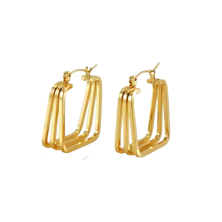 Square Harmony Hoops