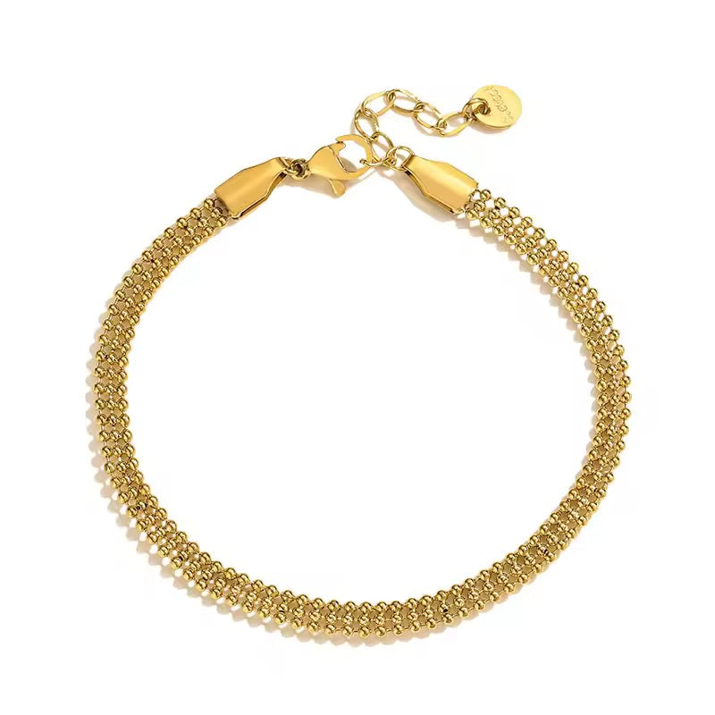 Golden Mesh Bracelet