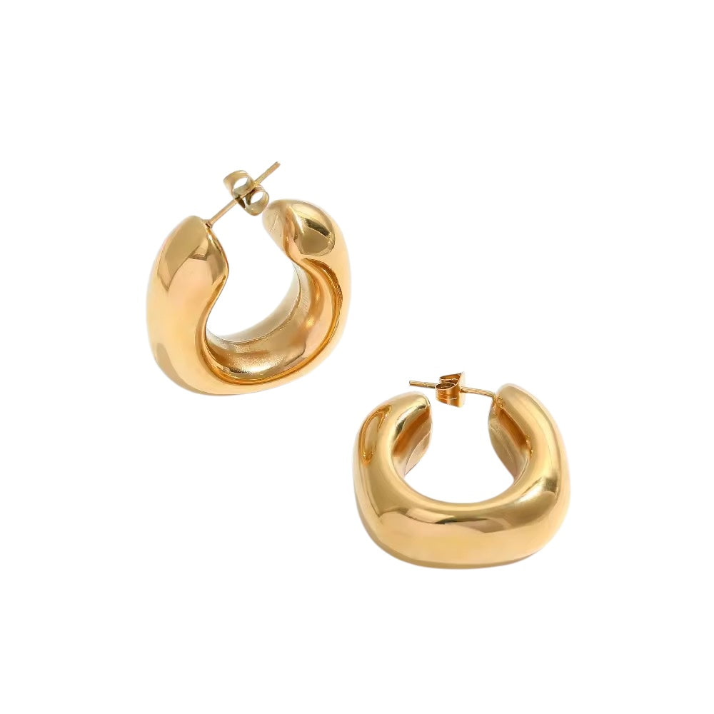 Chunky Crescent Hoops