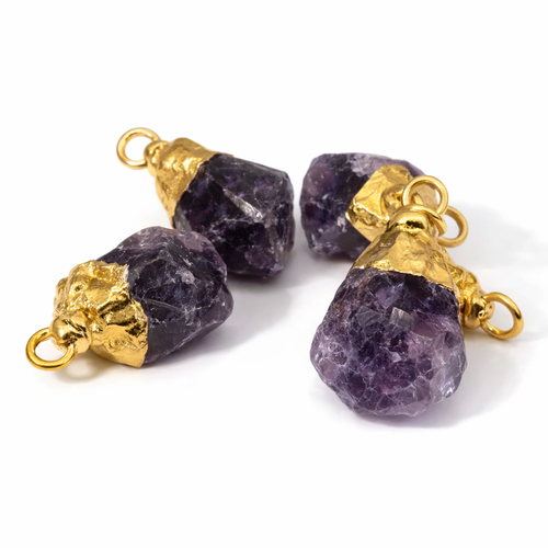 Deepest Purple Amethyst Charm