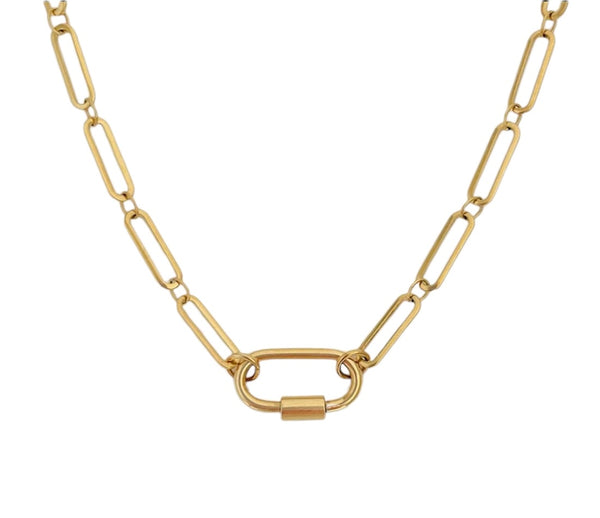 The Oval Link Clasp Chain – Astra Lumiere
