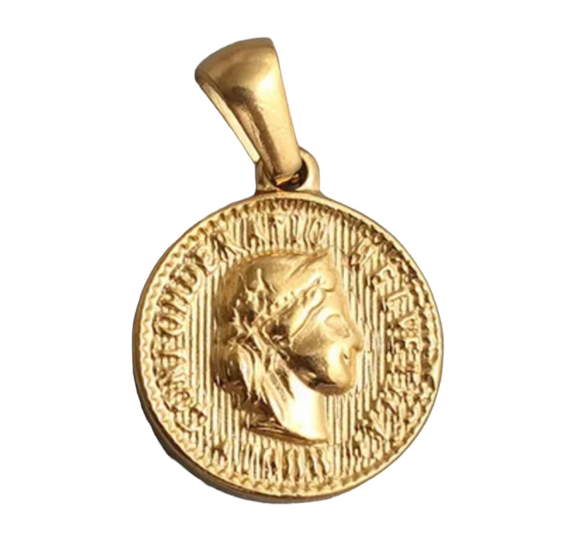 Gold Coin Pendant