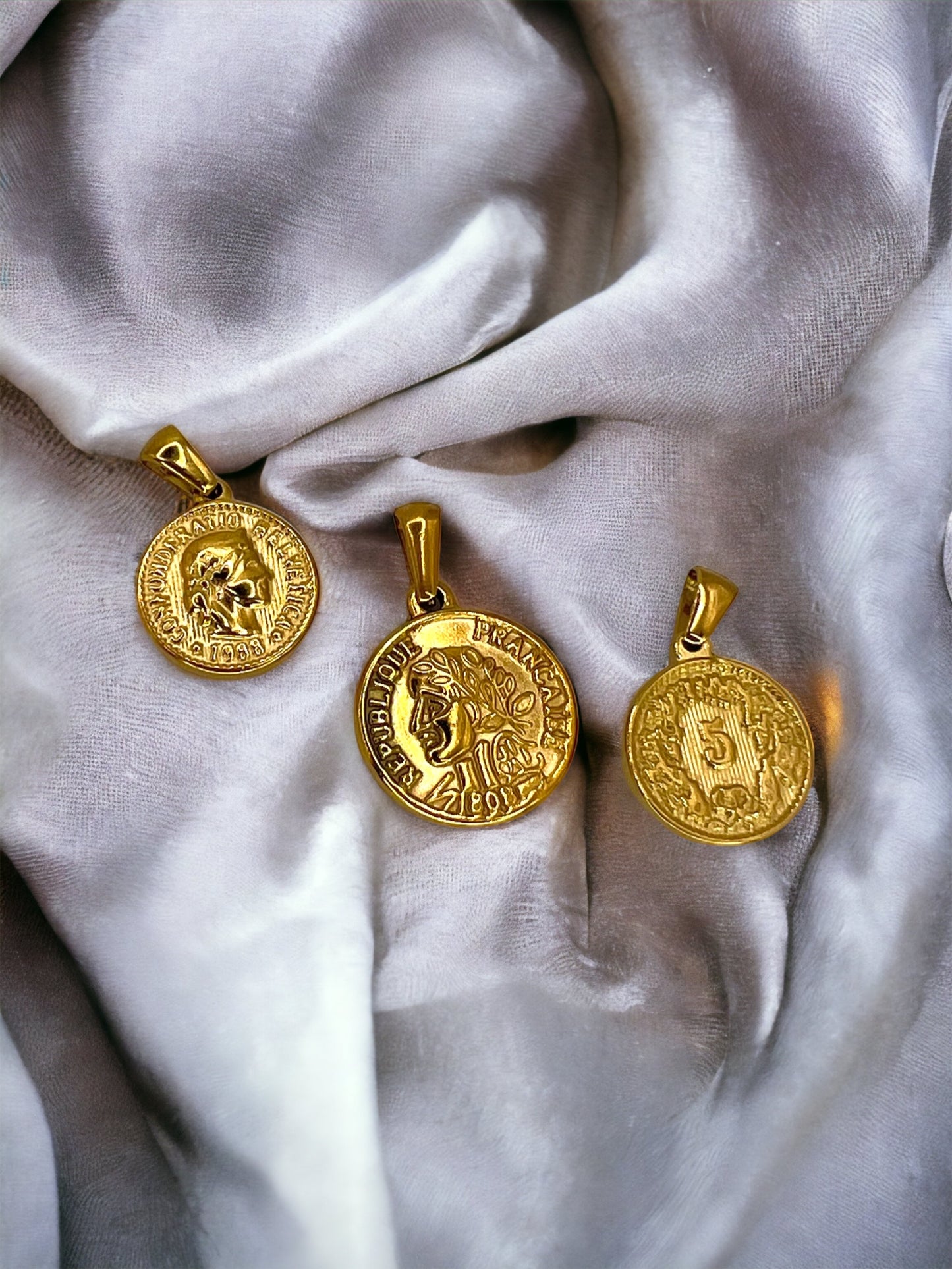 Gold Coin Pendant