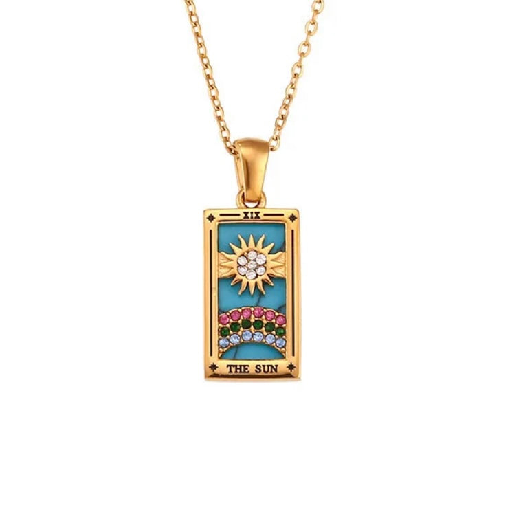 The Sun Tarot Necklace