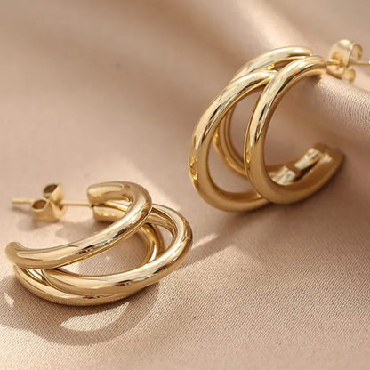 Triple Hoop Earrings