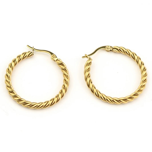 Twist Hoop Earrings