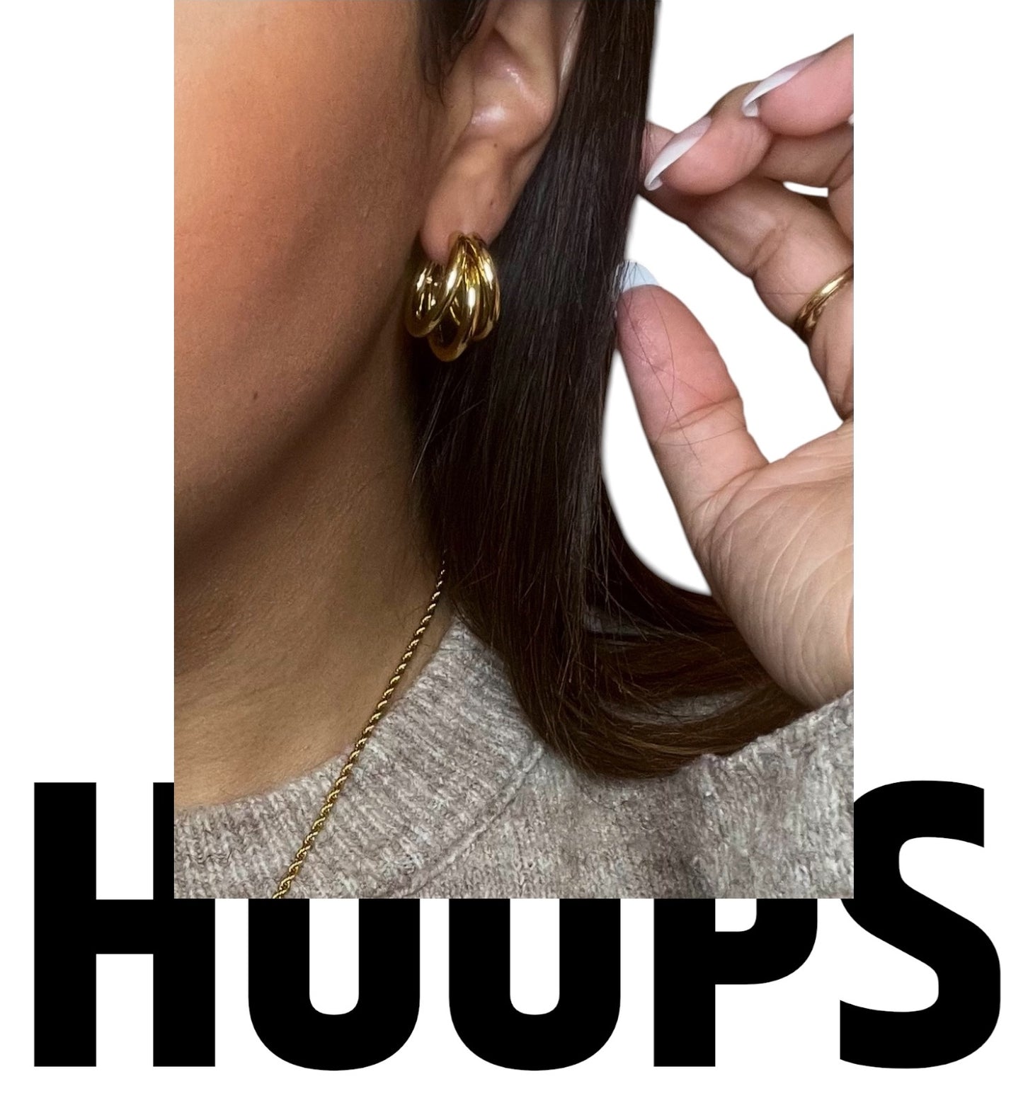 Triple Hoop Earrings