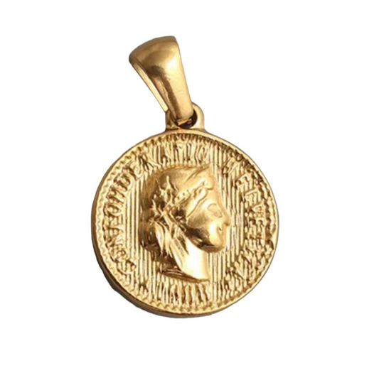 Gold Coin Pendant