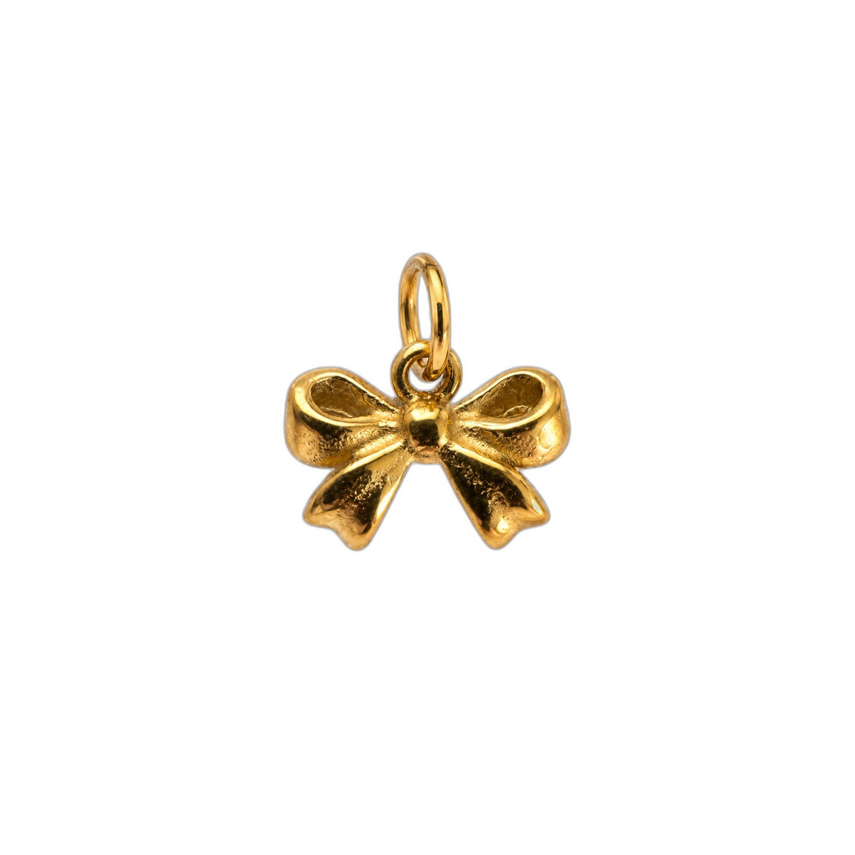 Little Bow Charm in 18k gold plated stainless steel